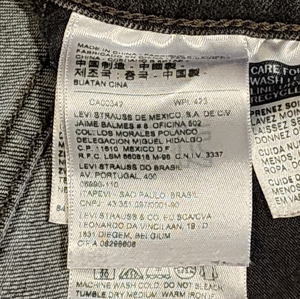 Levis 721 High Rise Skinny Jeans Flag Stone Gray Size W28 L32 - Picture 10 of 14